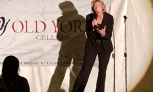 Comedian Helene Angley at Old York Cellars Comedy Show