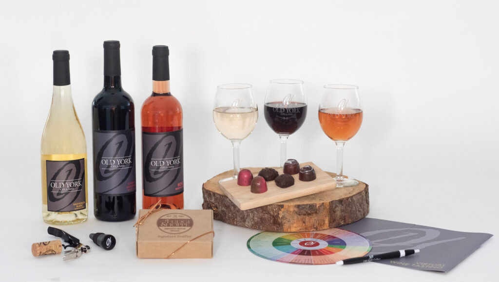 Reserve Wines and Artisan Chocolate Tasting Kit from Old York Cellars Winery