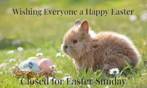 Closed for Easter Sunday
