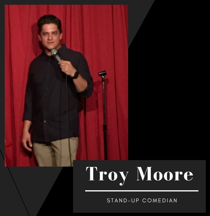 Comedian Troy Moore at Old York Cellars on July 15, 2023.