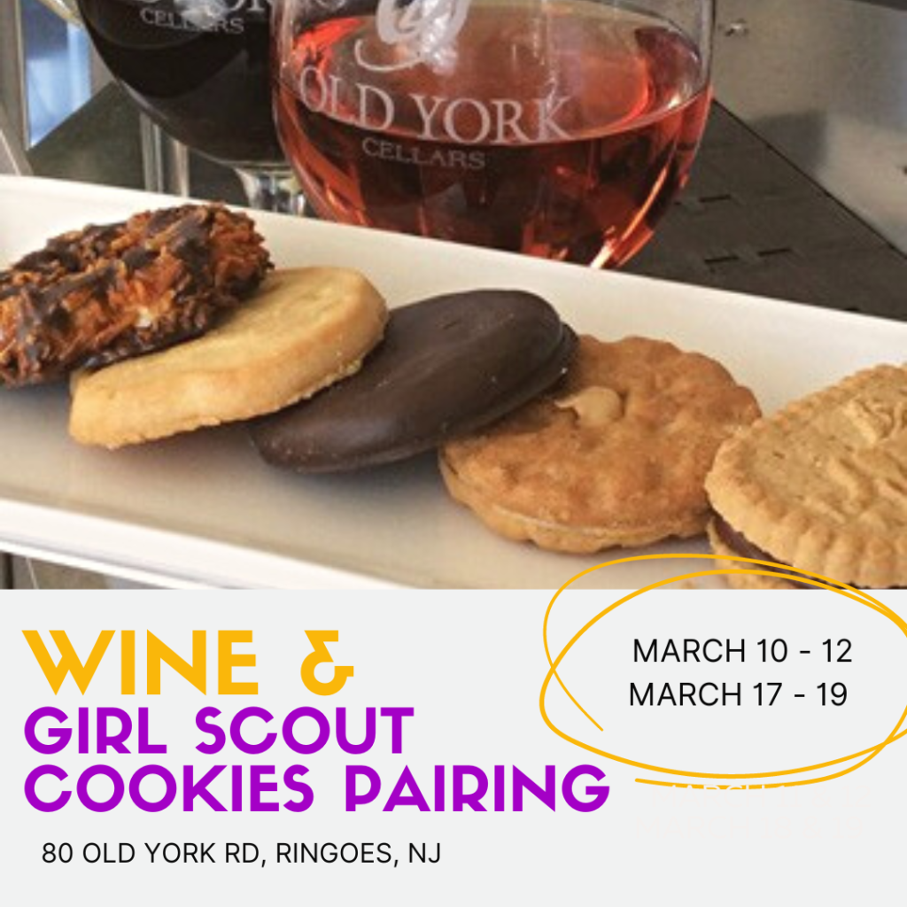 Girl Scout Cookies & Wine Pairing at Old York Cellars