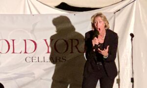 Comedian Helene Angley at Old York Cellars