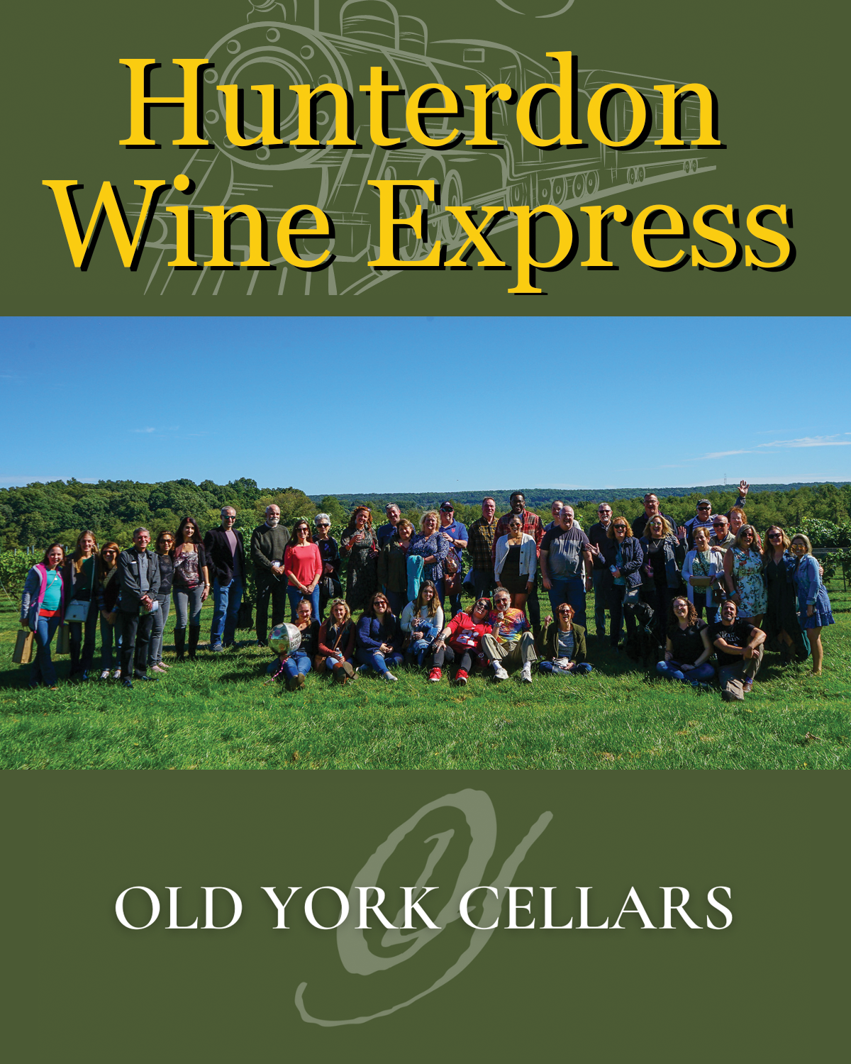 Hunterdon Express Custom Photo Label - Old York Cellars Winery & Vineyard