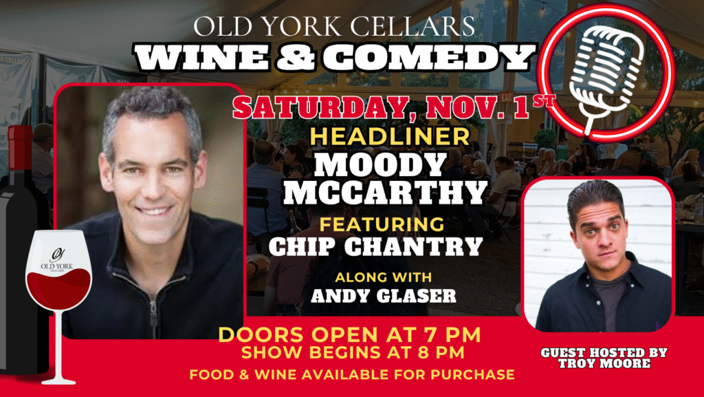 Wine & Comedy Show at Old York Cellars