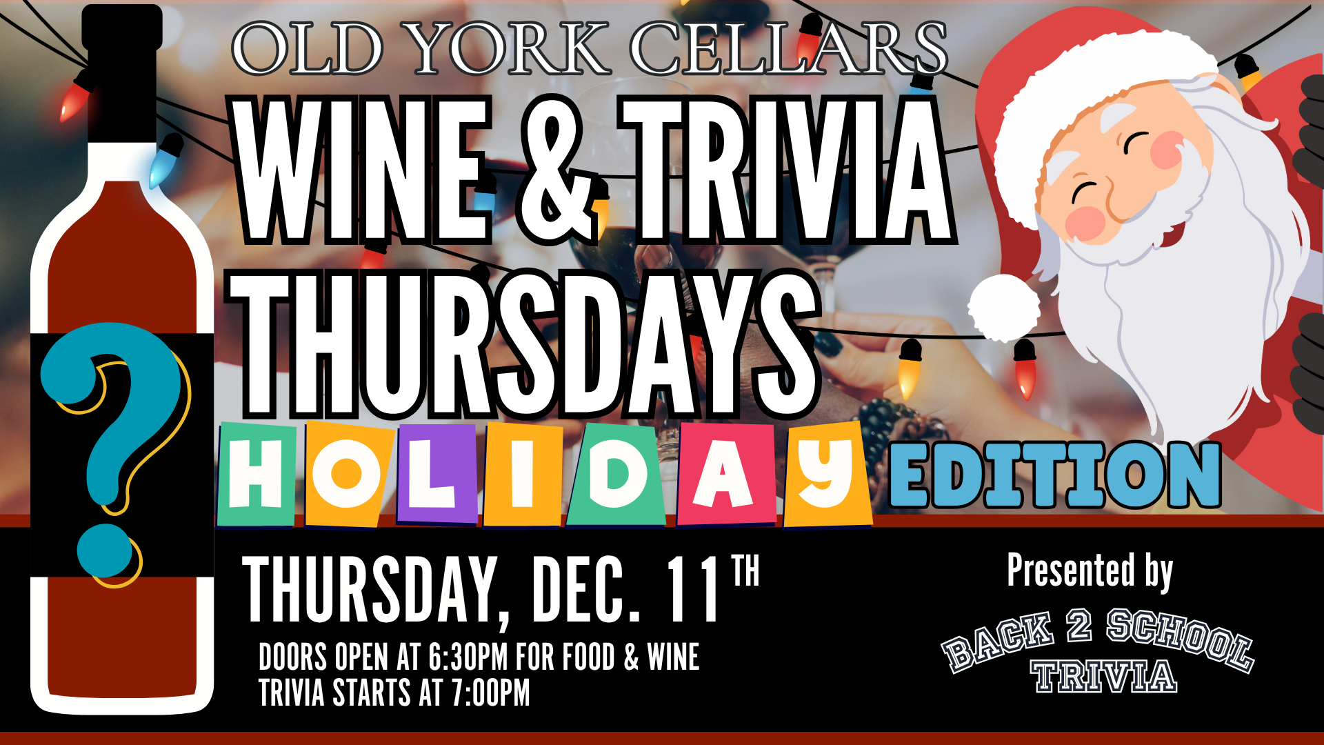 Wine & Trivia Thursdays at Old York Cellars Wine & Trivia Thursdays at Old York Cellars