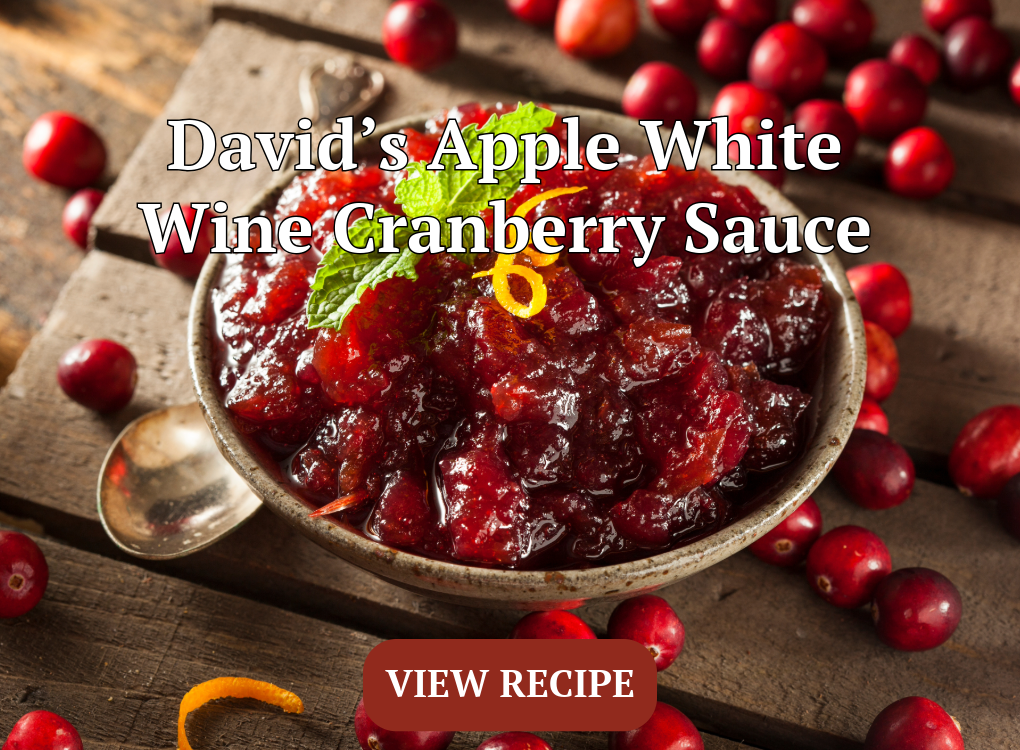 David's Apple White Wine Cranberry Sauce Recipe