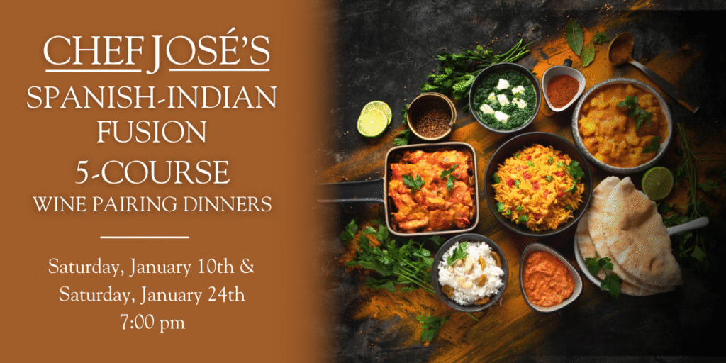 Old York Cellars Spanish Indian Fusion Dinner 2026