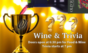 Wine & Trivia at Old York Cellars, Doors open at 6:30 pm for Food & Wine, Trivia starts at 7 pm