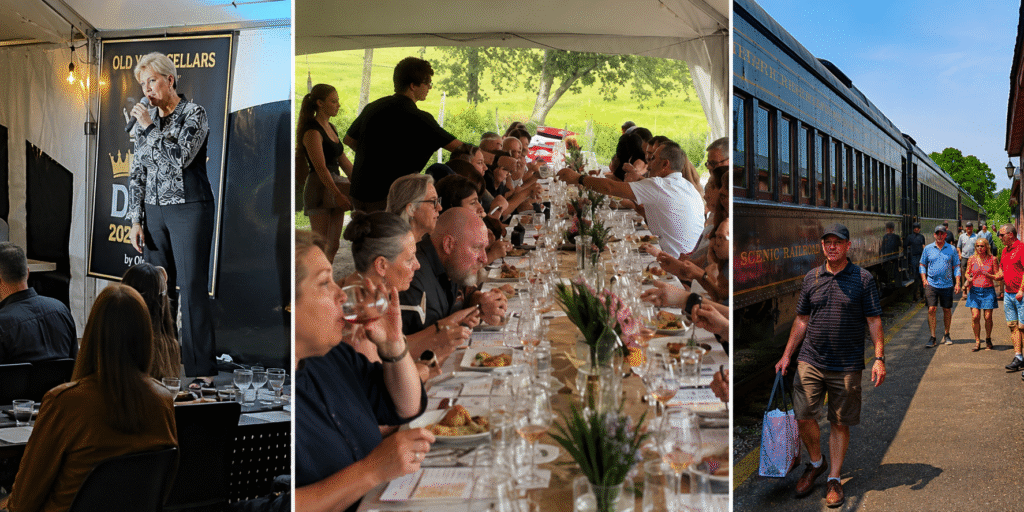 Scenes from Old York Cellars events and experiences.