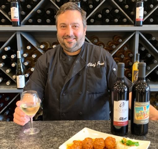 Chef Jose Diaz at Old York Cellars former tasting room location at the Quakerbridge Mall in Lawrenceville, NJ