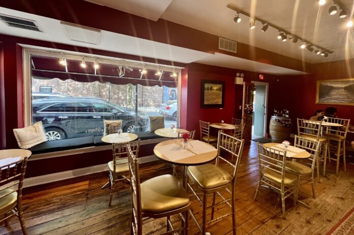Inside the Tomasello Winery tasting room in Lambertville, NJ.