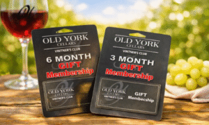 Vintner's Club Gift Cards for 3 and 6 Month Memberships at Old York Cellars